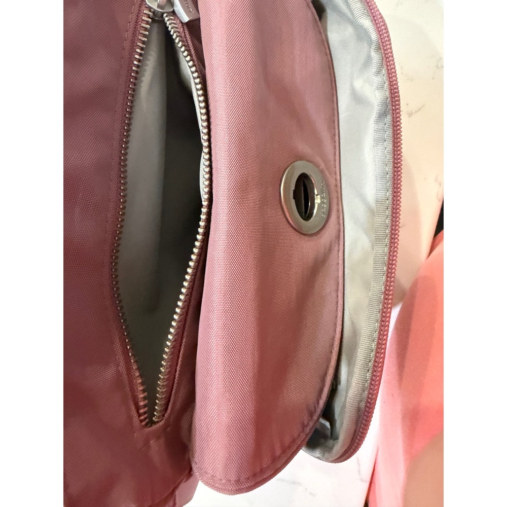 Baggallini Mauve Pink Nylon Crossbody Bag RFID Blocking Travel Purse Adjustable - Picture 10 of 12